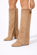 Lucia Pointed Western Block Heel