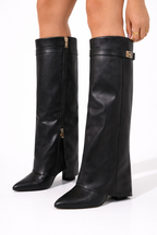 Lucia Pointed Western Block Heel