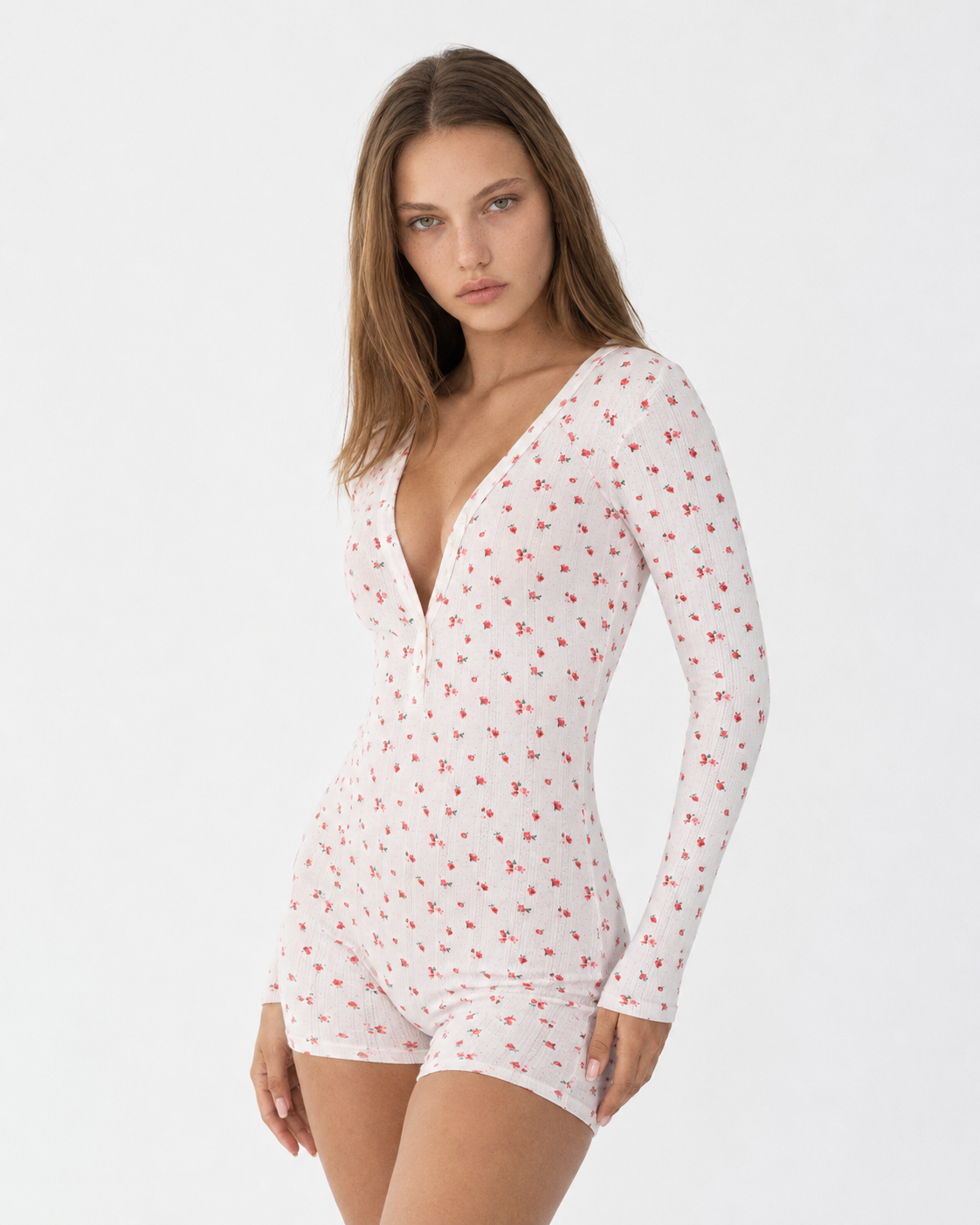 Valetti Giaro | Indie Floral Ribbed Romper