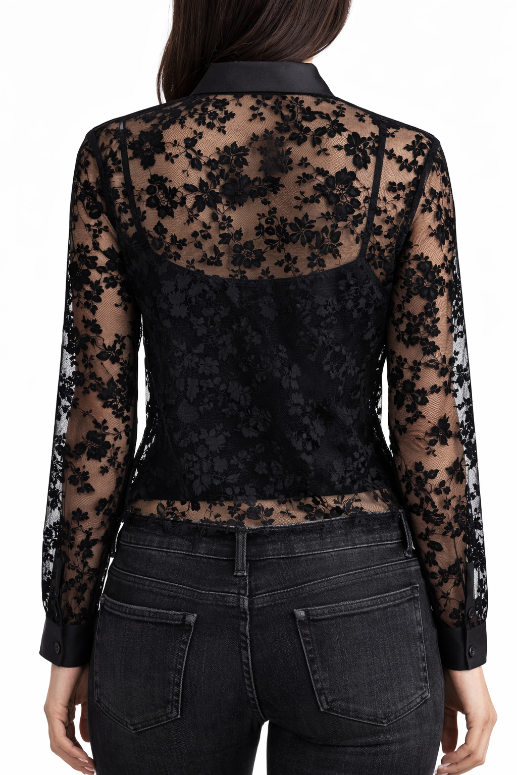 Isabella Sheer Lace Blouse