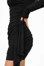 Livia Elegant Ruched Maxi Dress