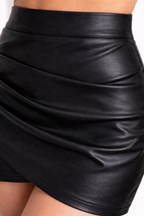 Valeria PU Leather skirt