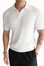 Luca Lapel Knit Polo