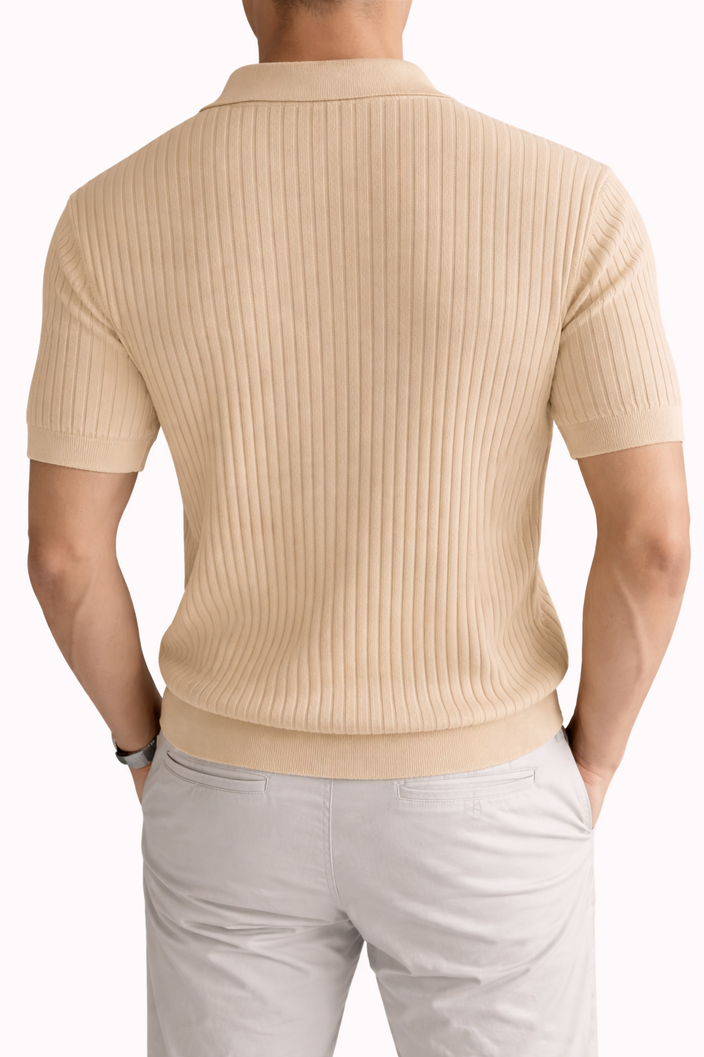 Luca Lapel Knit Polo