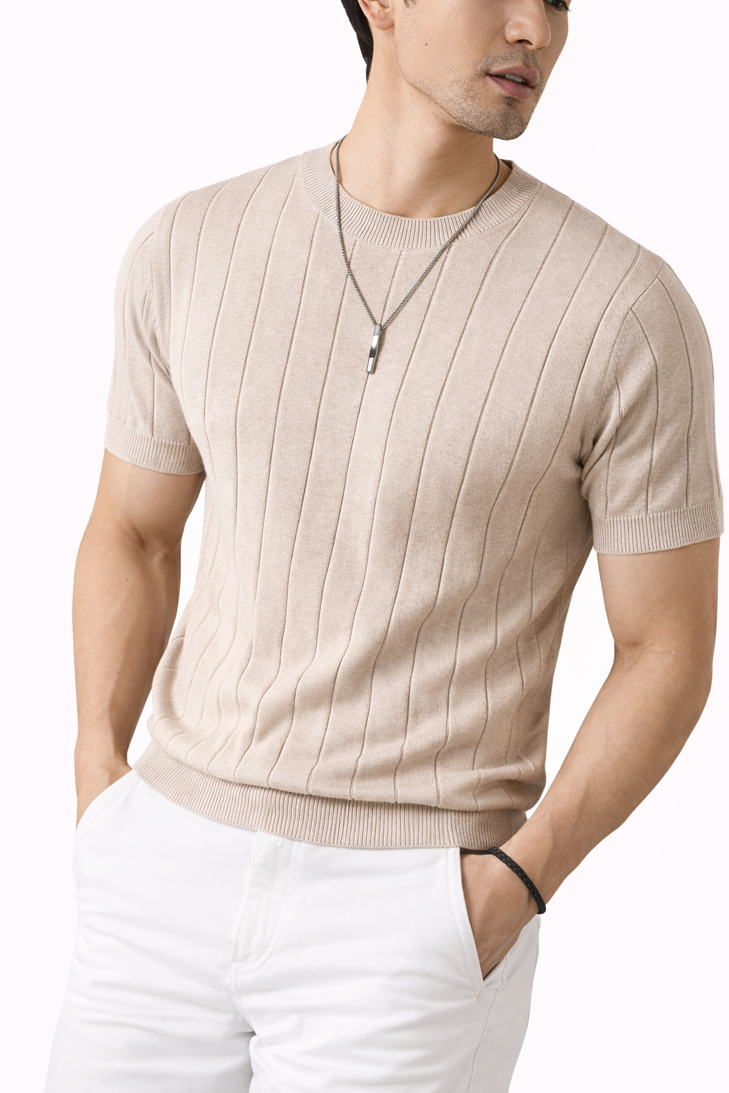 Nico Striped Knit T-Shirt