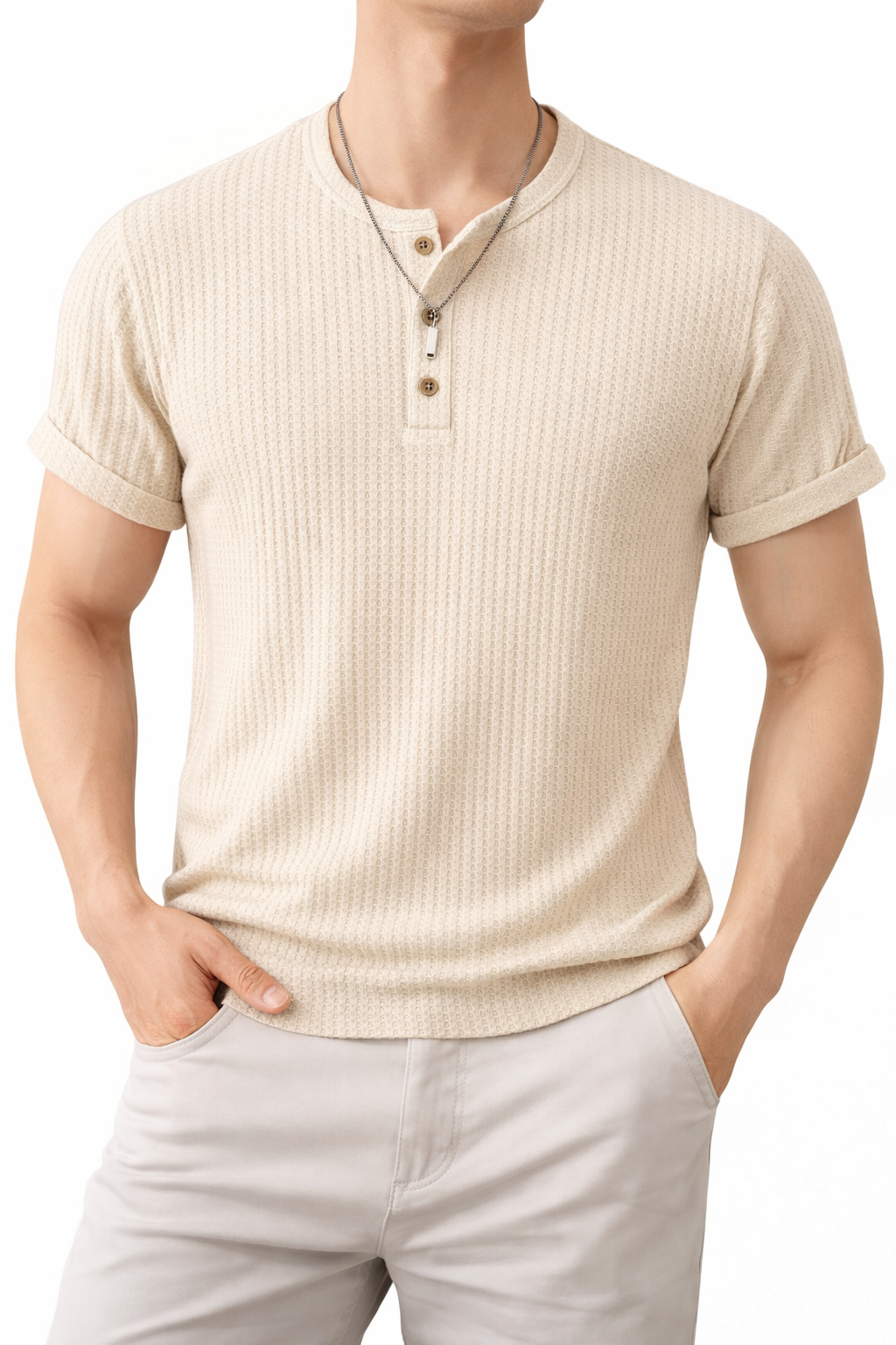 Elias Button Knit T-Shirt