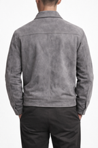 Vincenzo Suede Zip Jacket