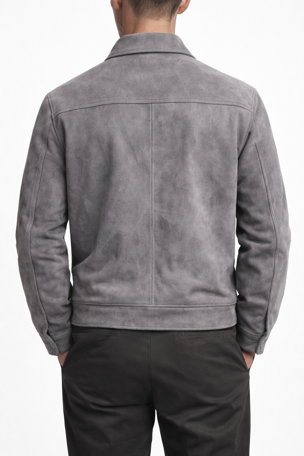 Vincenzo Suede Zip Jacket