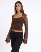Valetti Giaro | Top Esme z koronkowymi plecami