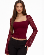 Valetti Giaro | Top Esme z koronkowymi plecami