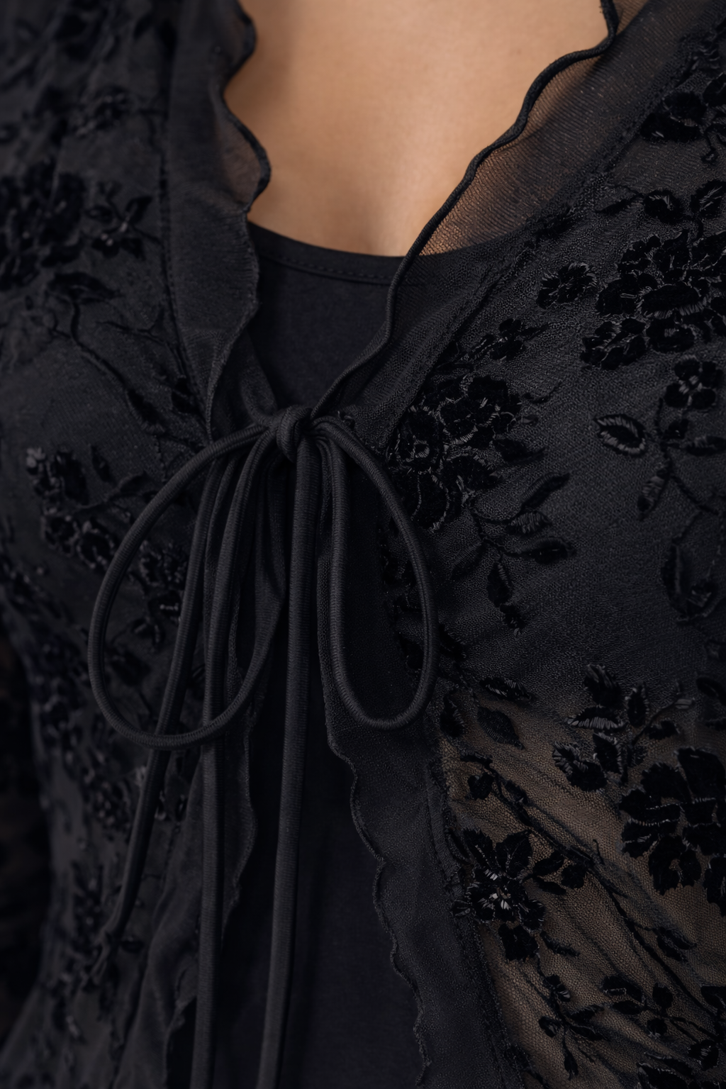 Lina Sheer Lace Blouse