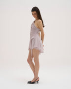 Valetti Giaro | Serelina Draped Halter Mini Dress