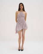 Valetti Giaro | Serelina Draped Halter Mini Dress