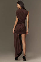 Valetti Giaro | Elegant Draped Jersey Evening Dress