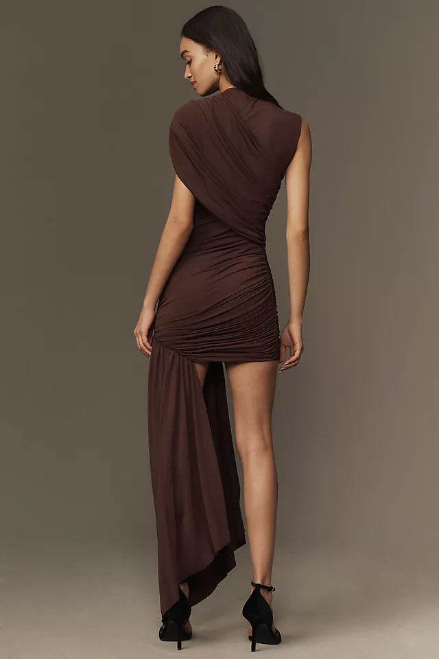 Valetti Giaro | Elegant Draped Jersey Evening Dress