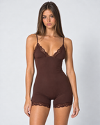 Valetti Giaro | Noelle Lace Romper