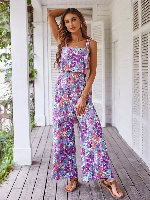 Valetti Giaro | Gizelle Floral Summer Jumpsuit