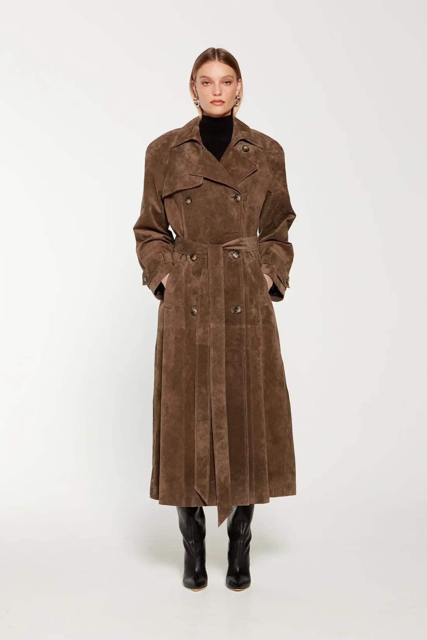 Valetti Giaro | Elena Suede Trench Coat