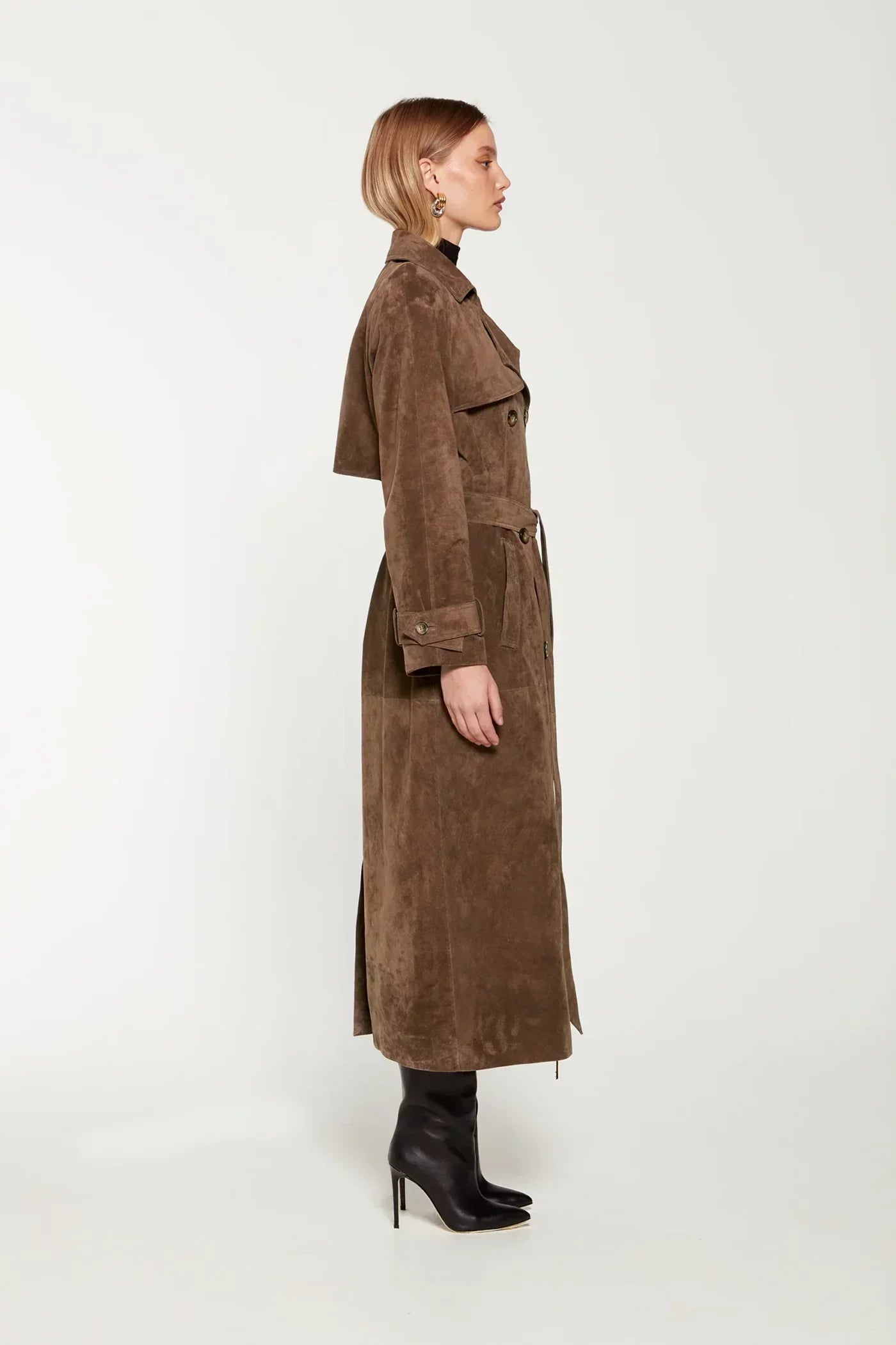 Valetti Giaro | Elena Suede Trench Coat