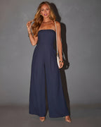 Valetti Giaro | Sophie Strapless Wide-Leg Jumpsuit