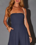 Valetti Giaro | Sophie Strapless Wide-Leg Jumpsuit