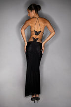 Van Laren | Fleur Maxi-Jurk met Open Rug