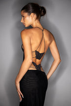 Van Laren | Fleur Maxi-Jurk met Open Rug