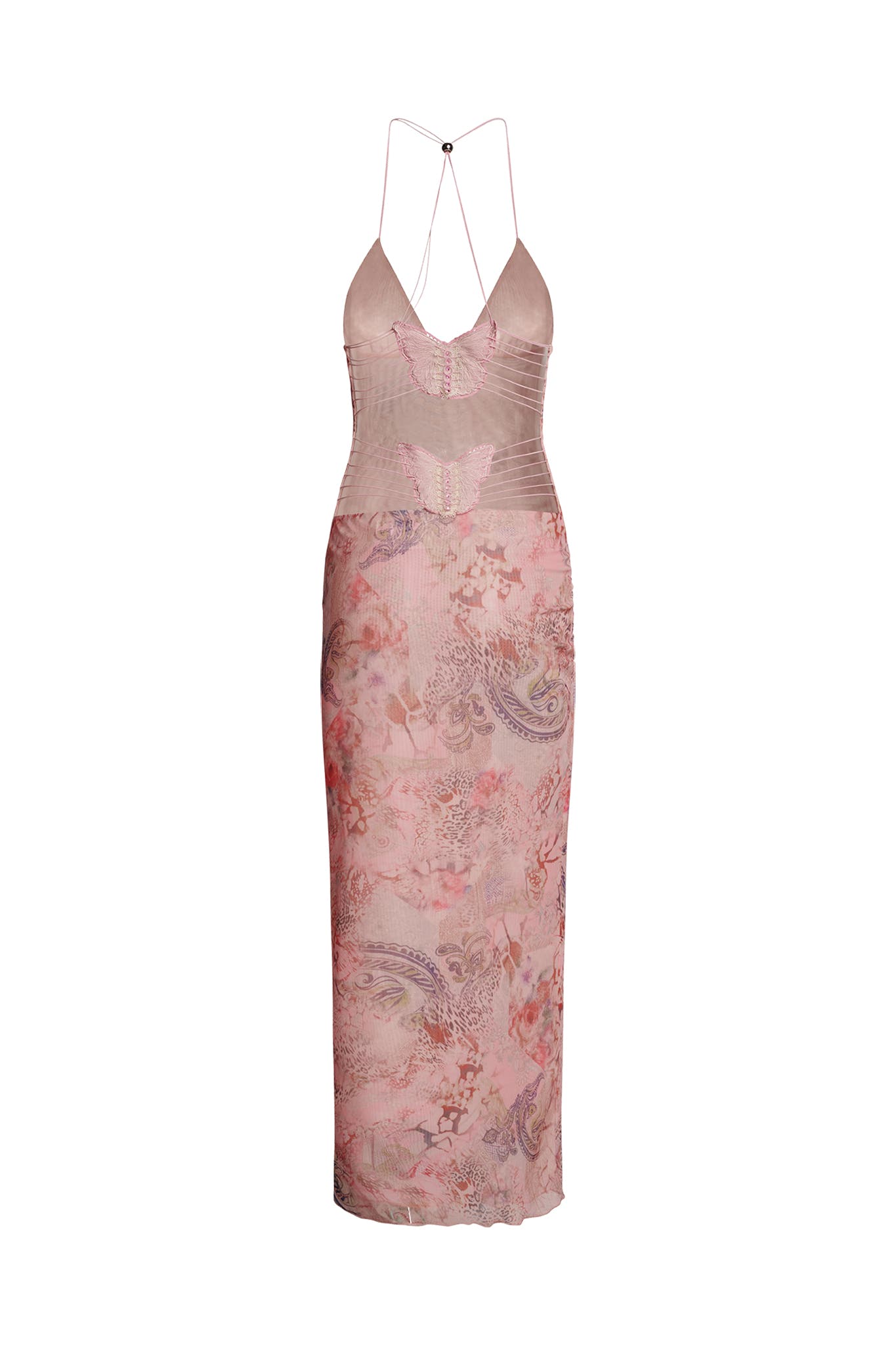 Van Laren | Fleur Maxi-Jurk met Open Rug