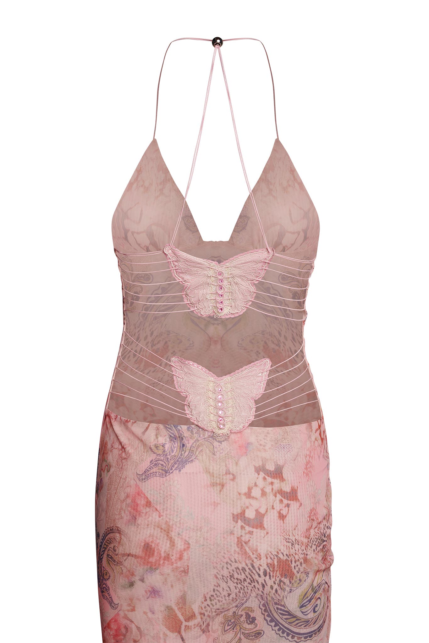 Van Laren | Fleur Maxi-Jurk met Open Rug