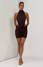 Valetti Giaro | Josephine Draped Back Mini Dress