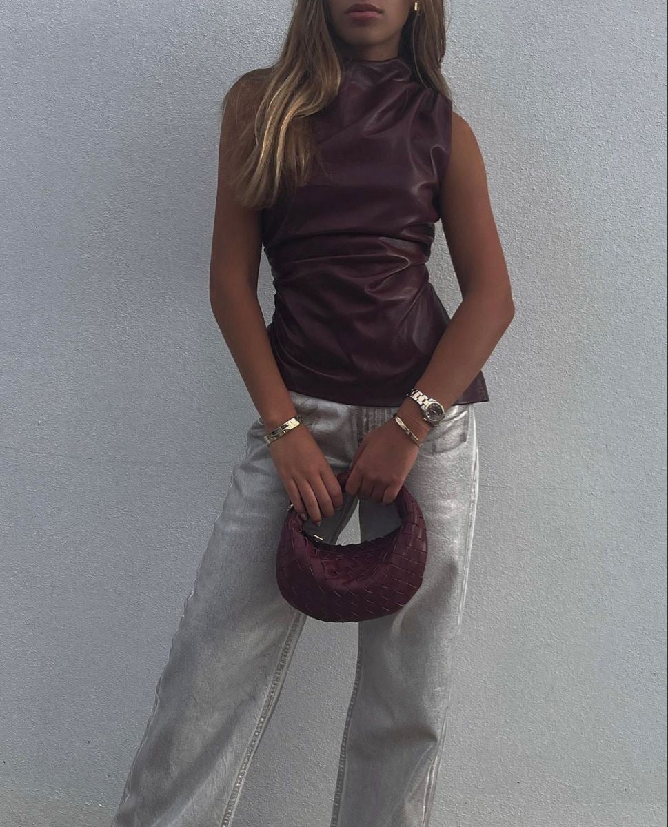 Van Laren | Ruby Leren Top
