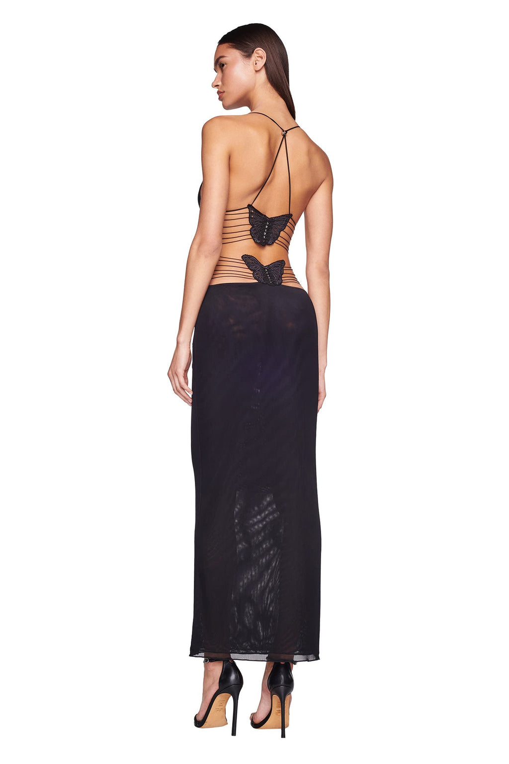 Van Laren | Fleur Maxi-Jurk met Open Rug