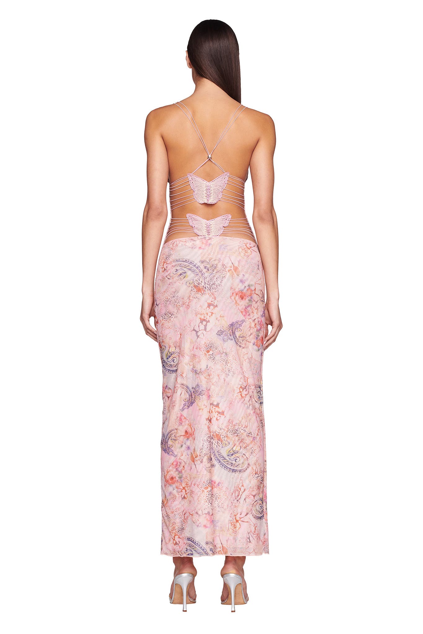 Van Laren | Fleur Maxi-Jurk met Open Rug