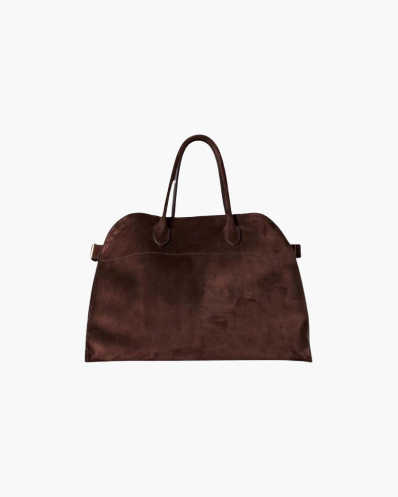 The Valentina Vintage Suede Tote Bag