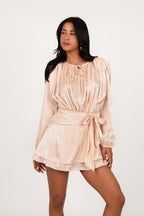 Valetti Giaro | Esri Satin Petite Mini Dress