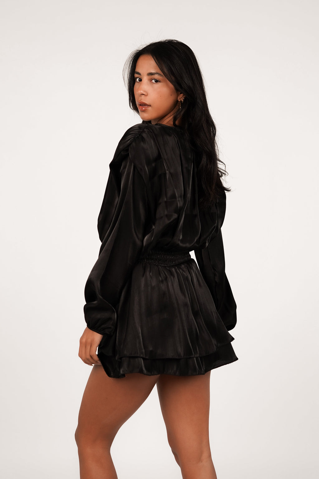 Valetti Giaro | Esri Satin Petite Mini Dress