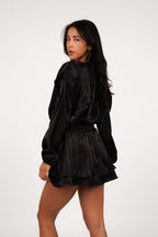 Valetti Giaro | Esri Satin Petite Mini Dress