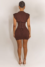 Valetti Giaro | Anna Corset Lace-Up Mini Dress