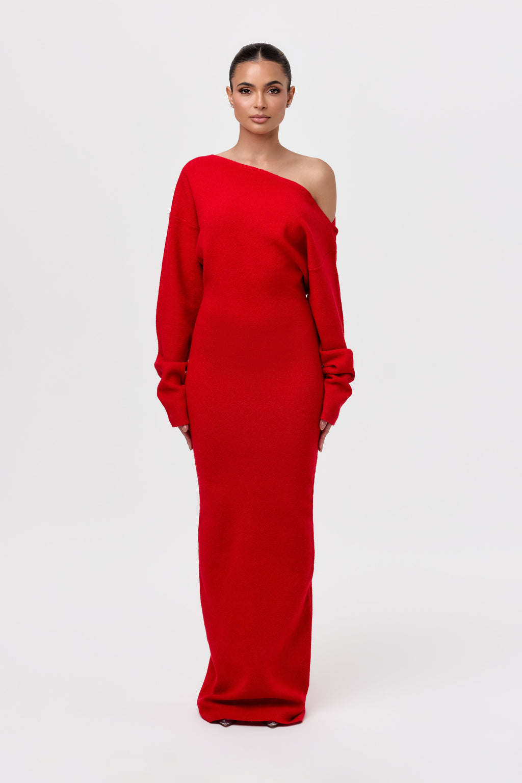 Valetti Giaro | Isolde Off-Shoulder Knit Maxi Dress