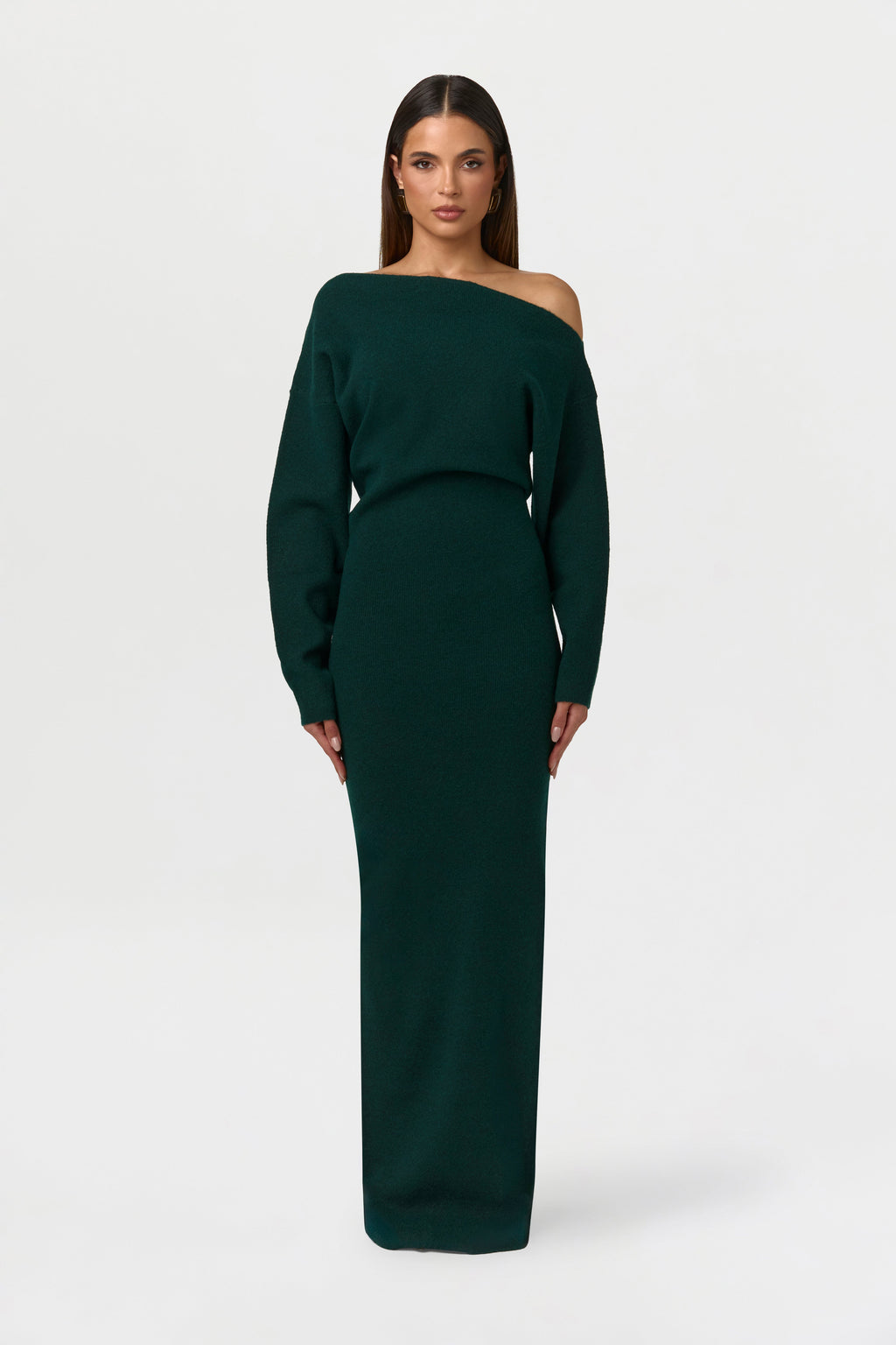 Valetti Giaro | Isolde Off-Shoulder Knit Maxi Dress