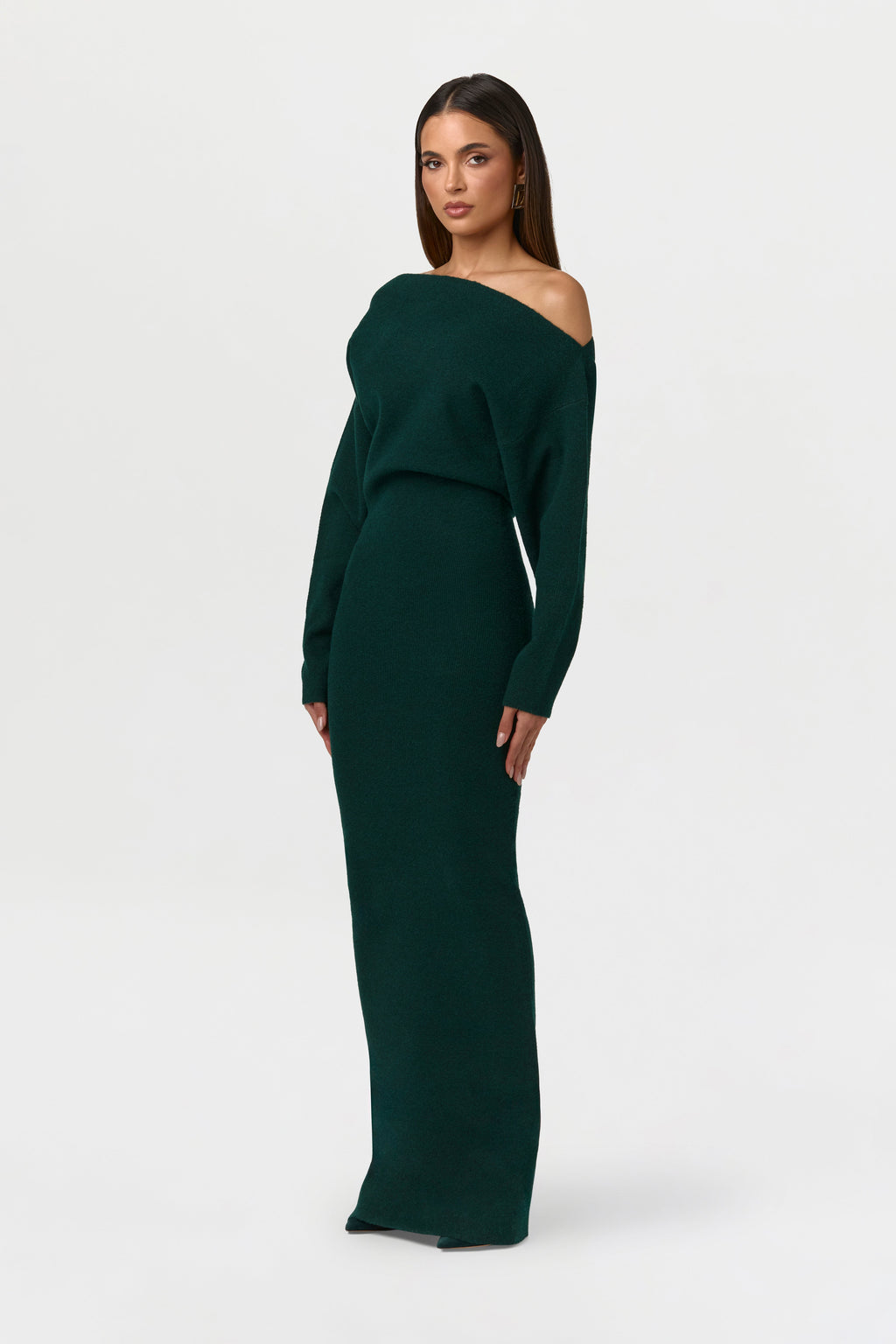 Valetti Giaro | Isolde Off-Shoulder Knit Maxi Dress
