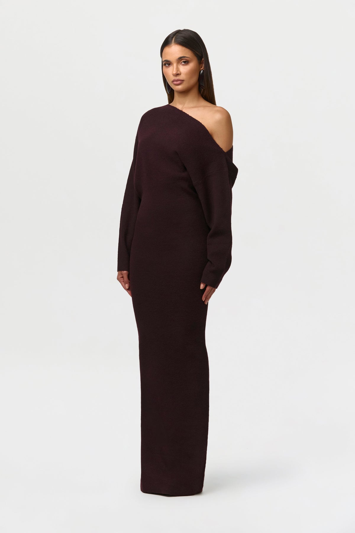 Valetti Giaro | Isolde Off-Shoulder Knit Maxi Dress