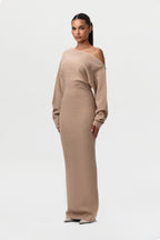 Valetti Giaro | Isolde Off-Shoulder Knit Maxi Dress