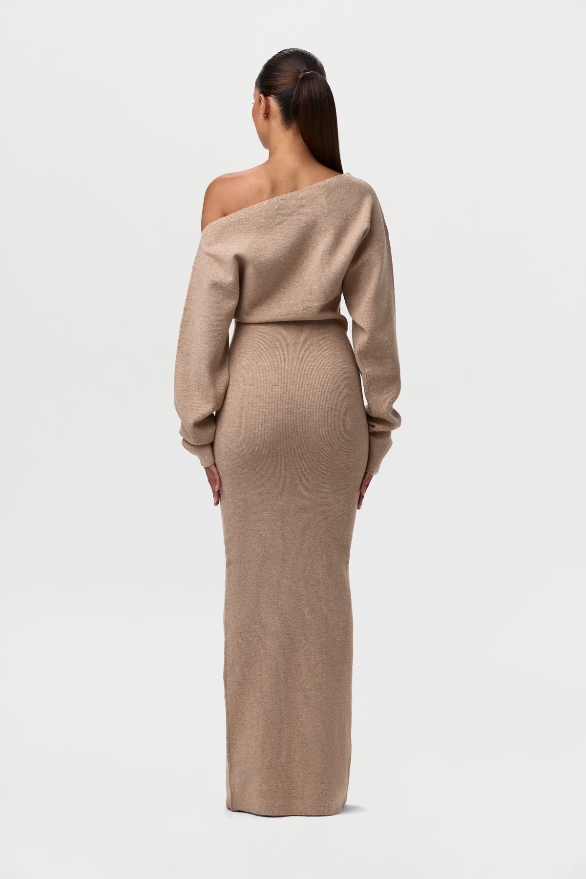 Valetti Giaro | Isolde Off-Shoulder Knit Maxi Dress