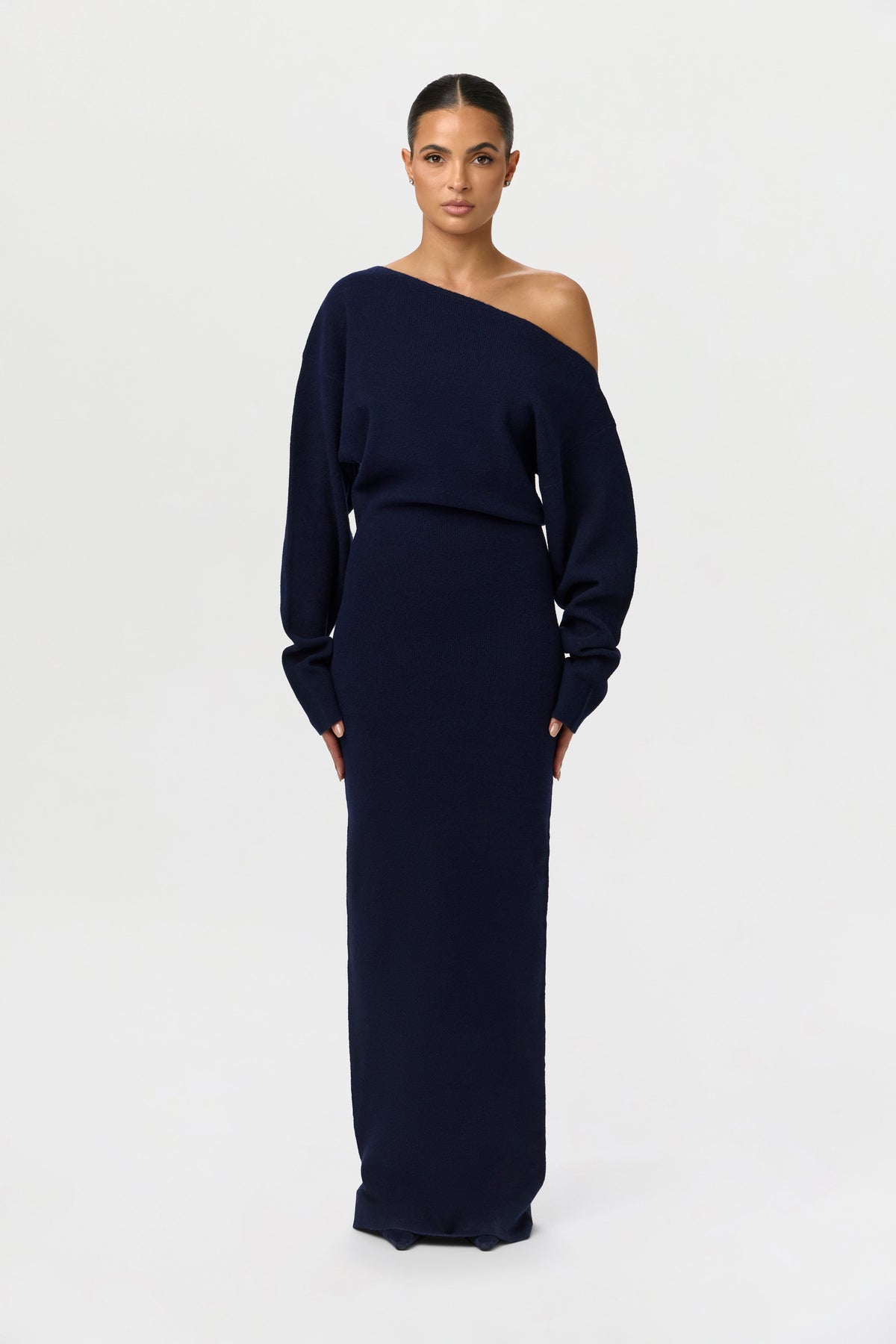 Valetti Giaro | Isolde Off-Shoulder Knit Maxi Dress