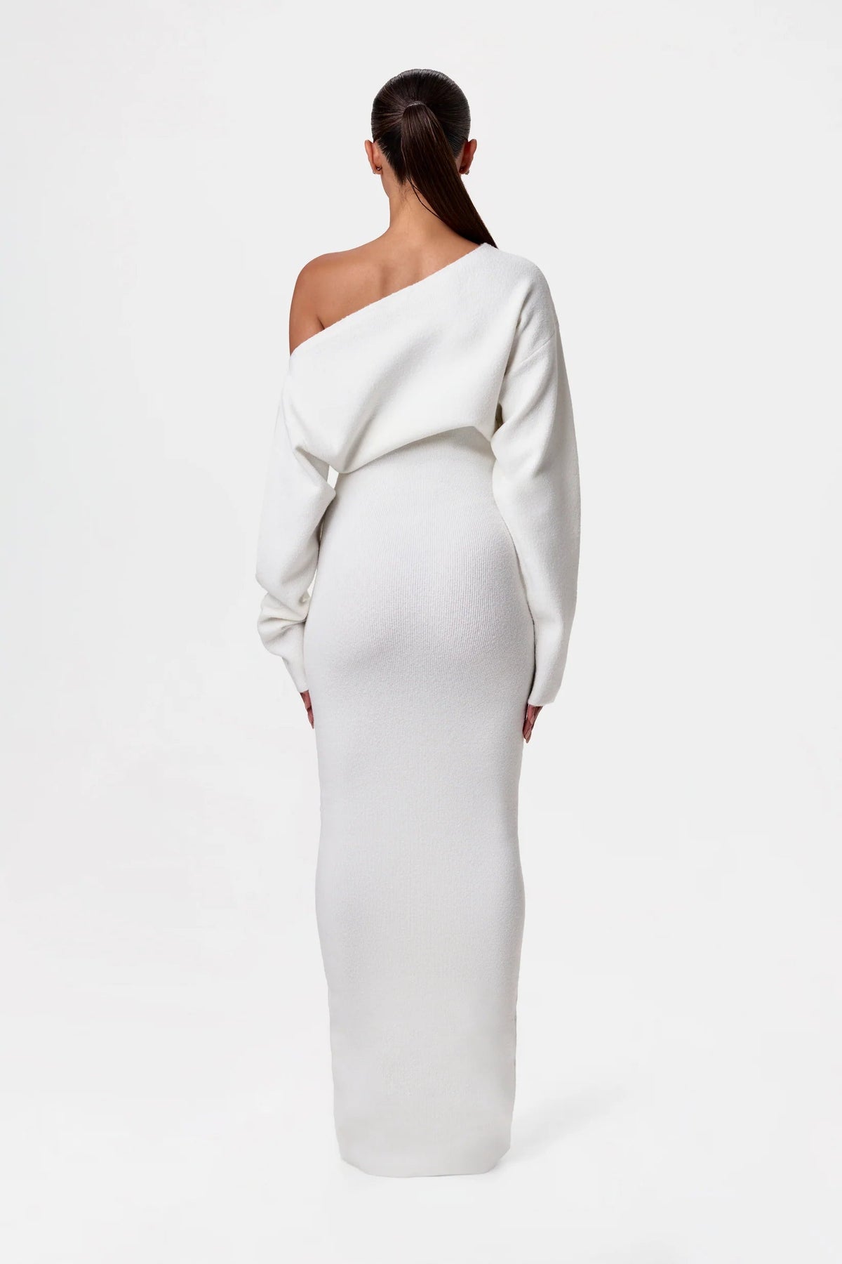 Valetti Giaro | Isolde Off-Shoulder Knit Maxi Dress
