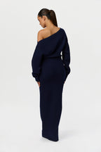 Valetti Giaro | Isolde Off-Shoulder Knit Maxi Dress