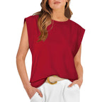 Lunara Relaxed Crewneck Summer Top