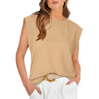 Lunara Relaxed Crewneck Summer Top