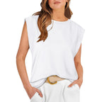Lunara Relaxed Crewneck Summer Top
